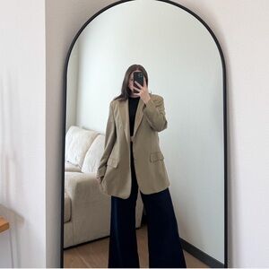 Haggar Classic Tan Oversized  Blazer